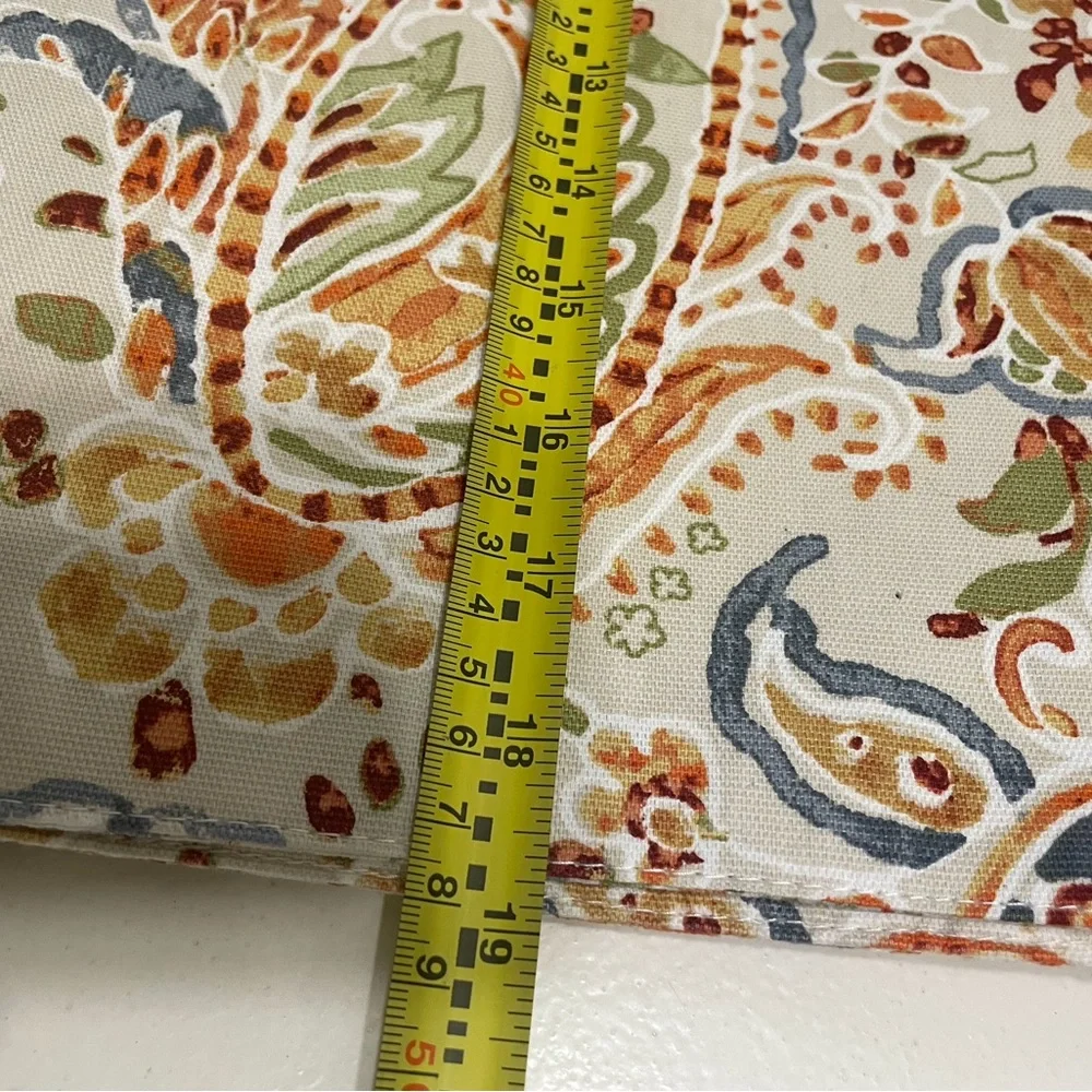 Nicole Miller 4 Placemats & 4 cloth Napkins fall Thanksgiving